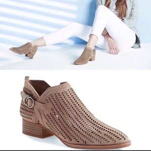 Vince Camuto tan ankle boots